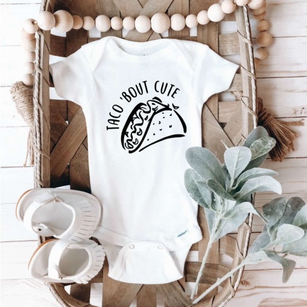 Taco 'Bout Cute Baby Onesie - Picture 1 of 3